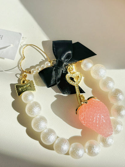 可愛公主大人草莓手鏈