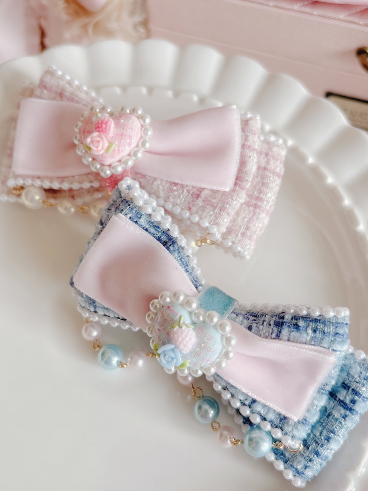 日本手工—香港限定可愛貓咪毛毛髮夾