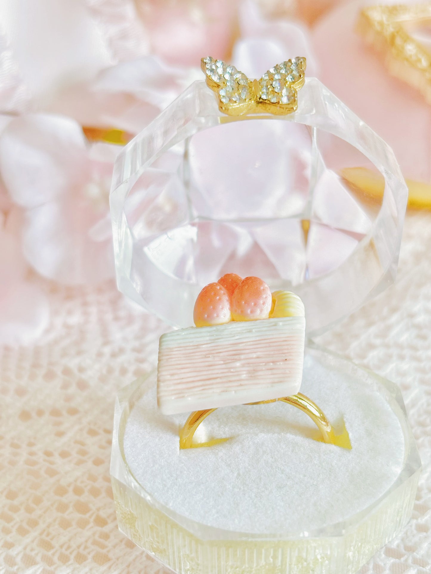 日本手工—草莓蛋糕戒指