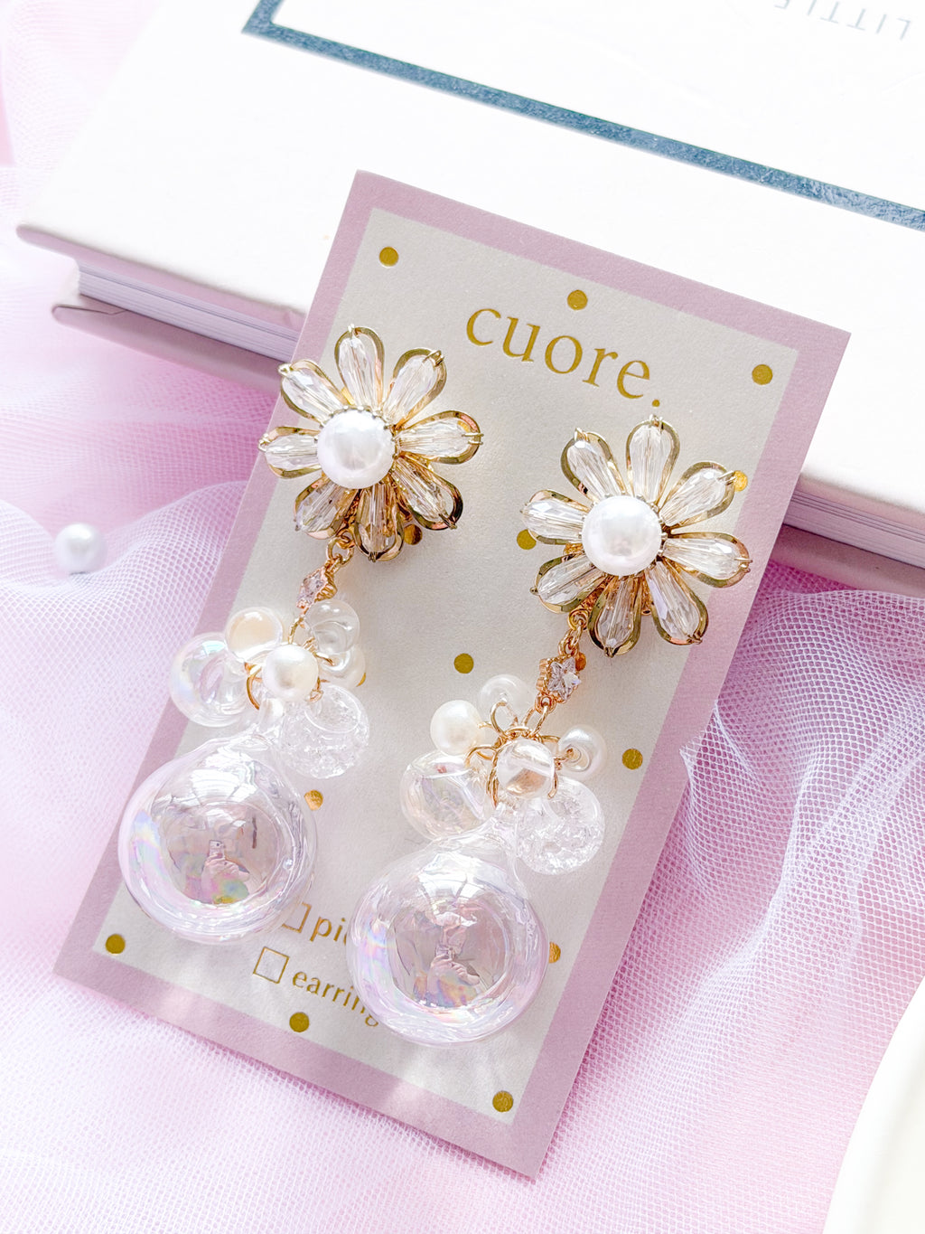 Cuore 獨家｜陽光水晶球耳環