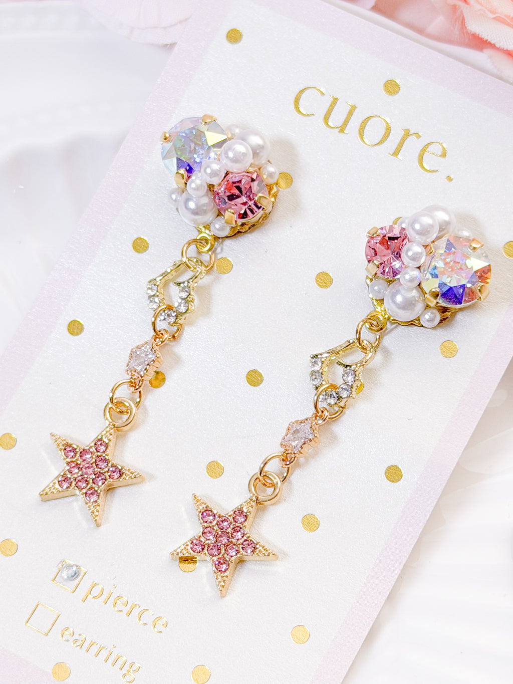 Cuore 獨家｜ 星空水晶耳環