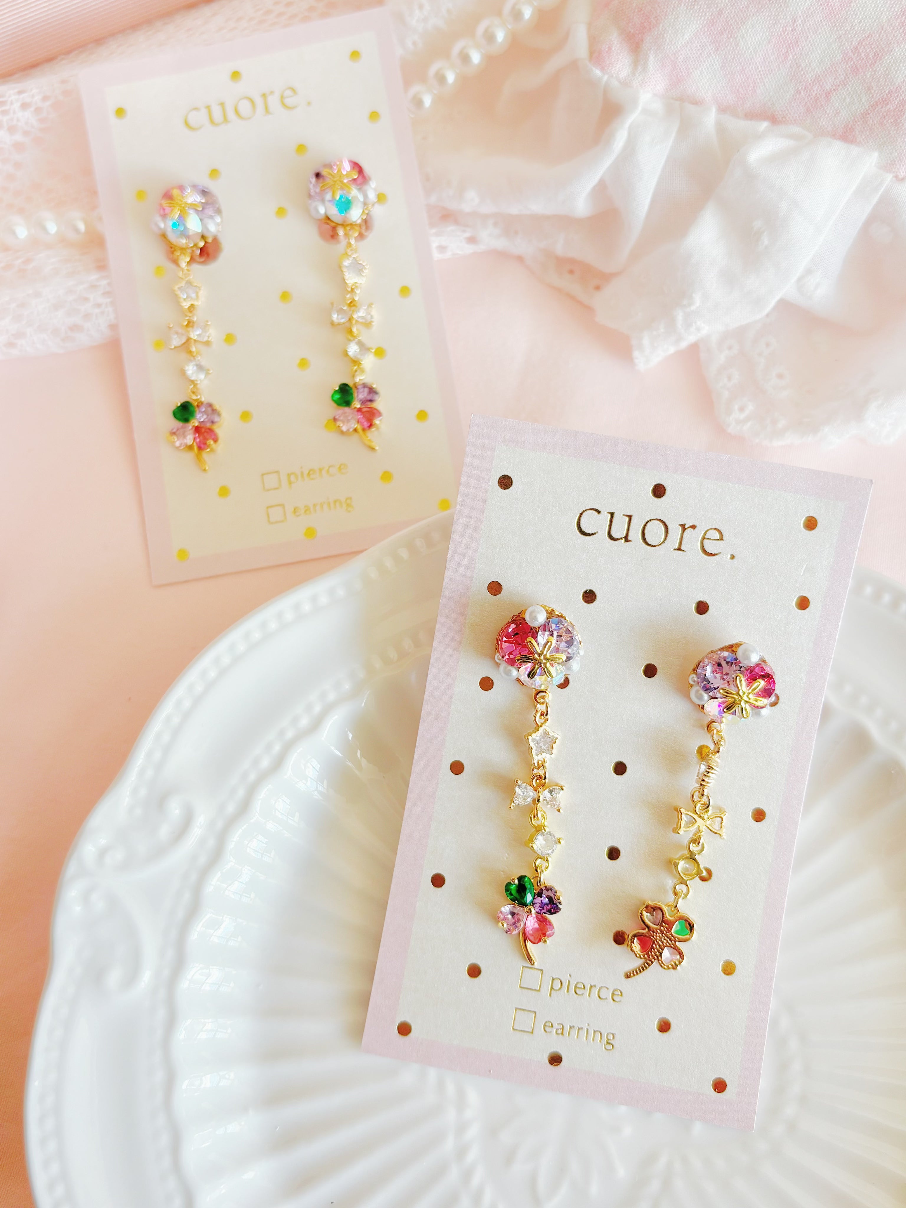 四葉草幸運耳針/耳夾