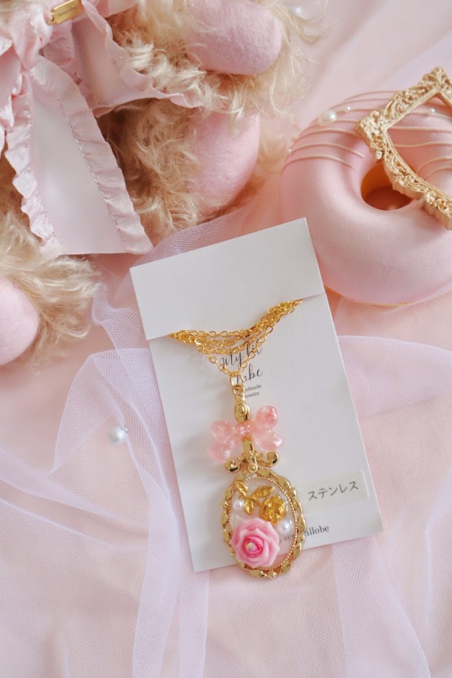 日本手工| 法式復古玫瑰花項鍊