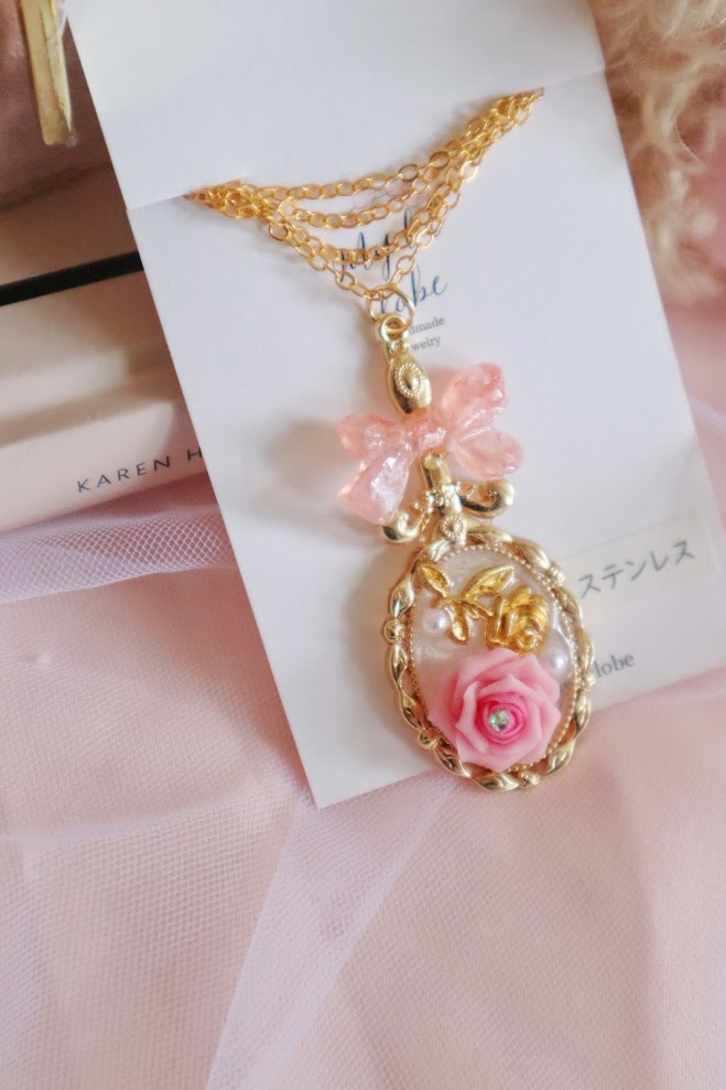 日本手工| 法式復古玫瑰花項鍊