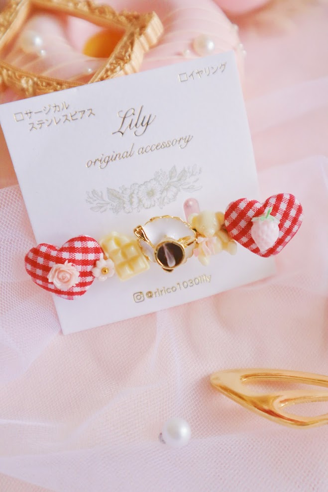 日本手工 | 心心咖啡杯髮夾