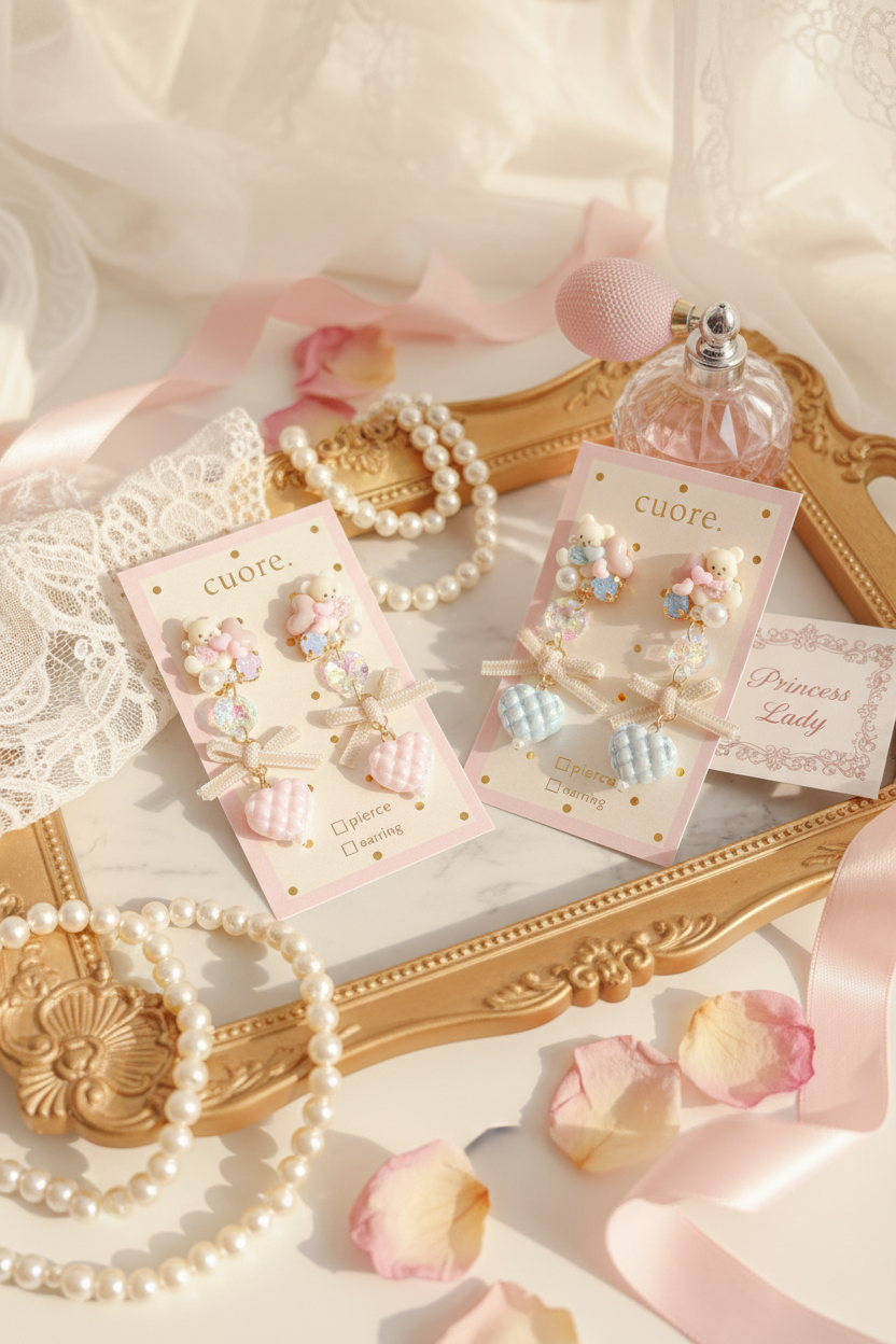 兩對Cuore耳環產品展示5