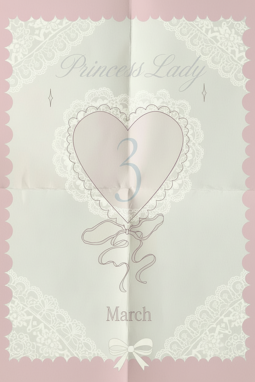 Princess Lady March 邀請卡 - 英文版