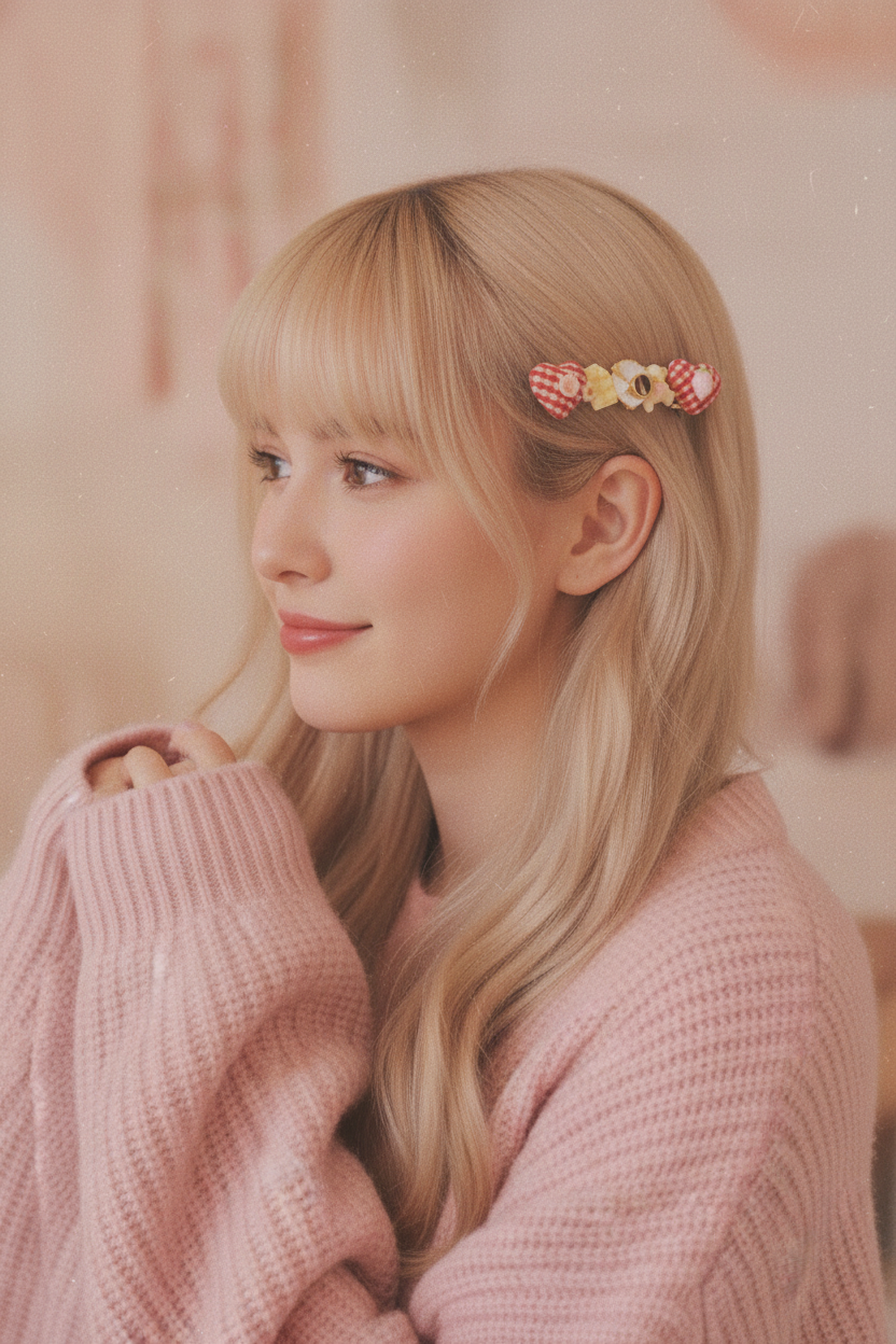 Princess Lady 正確髮夾側面廣告圖